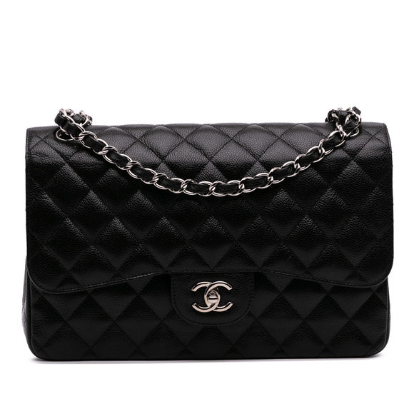 Pre-Loved Chanel Jumbo Classic Caviar Double Flap - Picture 1 of 12